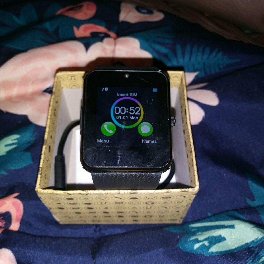 Black smart watch